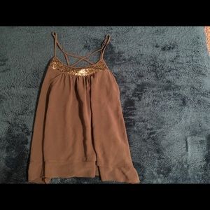 Mossimo top with gold sequins 💕